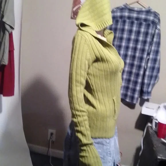 Rue21 Green Knitted Hooded Sweater - Picture 4 of 4